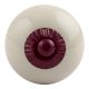 Cream Round Purple Fitting Ceramic Knob